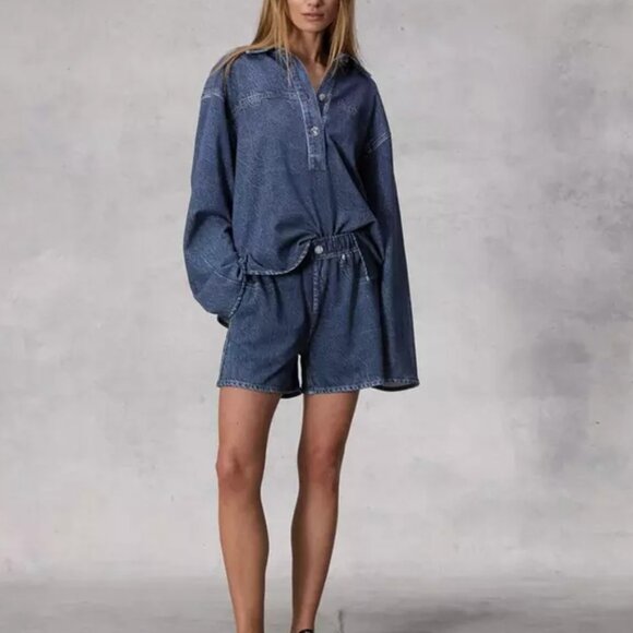 Rag & Bone Miramar Terry Short - Picture 1 of 3